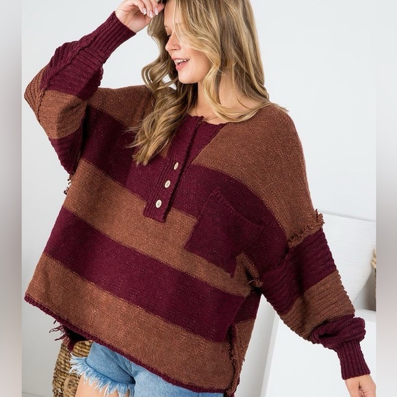 Sweet Lovely By Jen | Sweaters | Nwot Sweet Lovely By Jen Knit Sweater ...